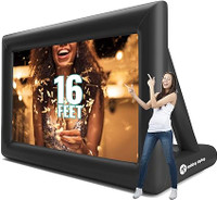 Inflatable Movie Screen - Huge 175" x 125" (14ft) With Rope
