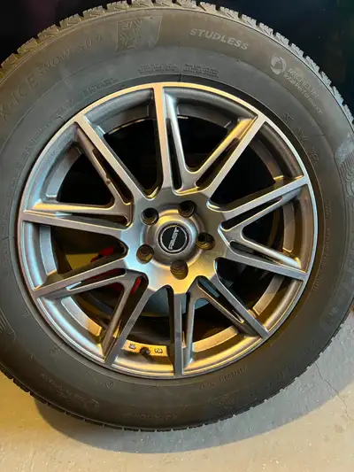 Michelin X-Ice and Snow 245/60 R 18 on Aluminum Rims. Purchased new from Kal Tire. Low km's. Like ne...
