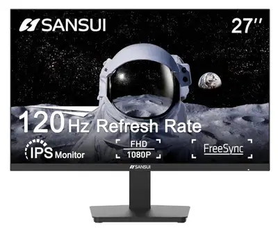 SANSUI Monitor 27 inch 120Hz IPS 1080PComputer Monitor, View more