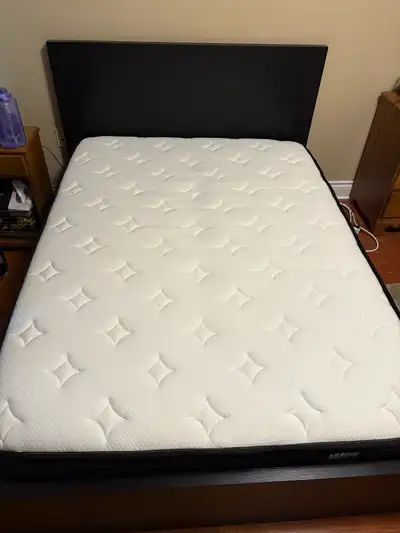 Double bed frame with mattress , View more