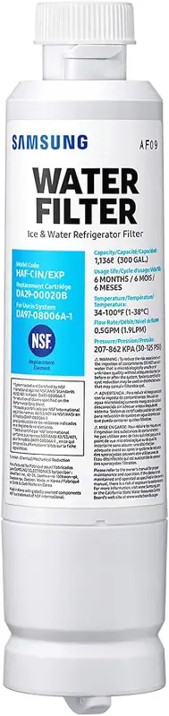 Samsung DA29-00020B HAF-CIN/EXP Refrigerator Water Filter 1pc, View more