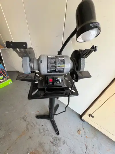 Maximum bench grinder with stand, View more