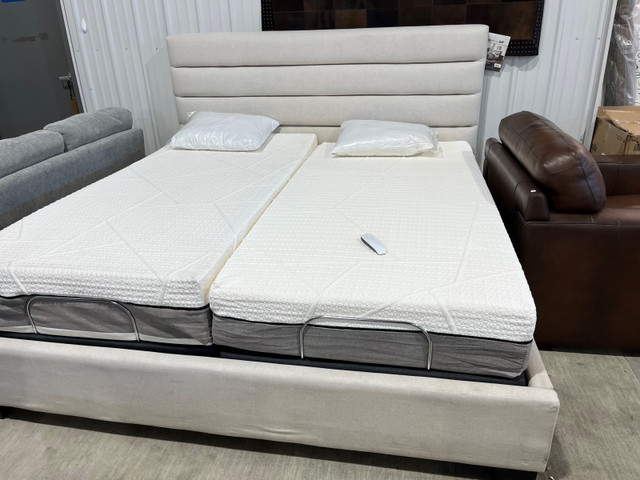 King adjustable bed with Ghost Emma mattress  in Beds & Mattresses in Winnipeg