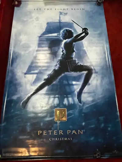 This large movie poster made of vinyl was used in a local theatre during the release of the movie ....
