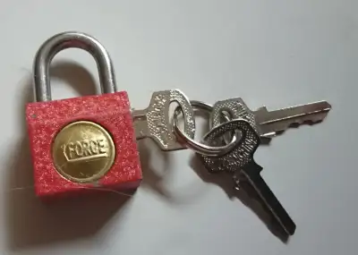 Force Brand Metal Padlock Miniature Luggage/ Suitcase Lock & Key, View more