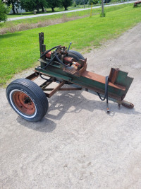 Heavy duty hydraulic log splitter trailer