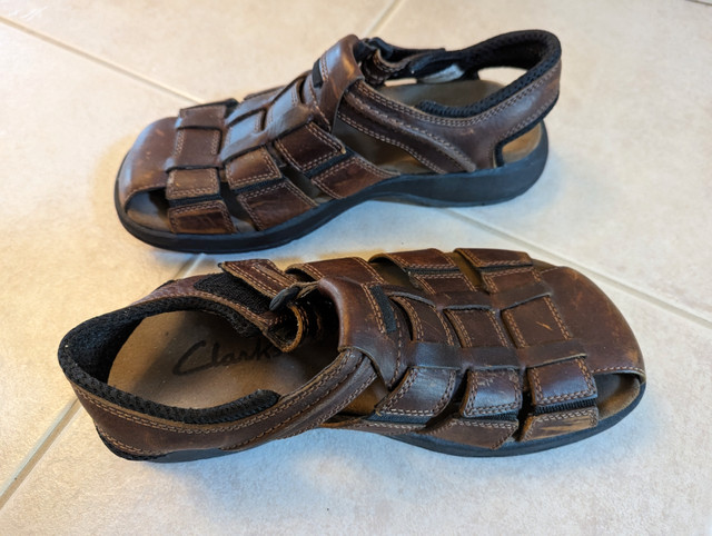 Mens Clarks Leather Sandals | Men's Shoes | Markham / York Region | Kijiji
