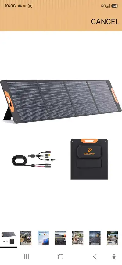 ZOUPW Foldable Solar Panel, View more