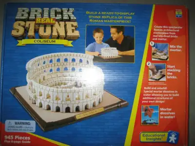 BRAND NEW - REAL BRICK STONE COLOSSEUM BUILDING SET, View more
