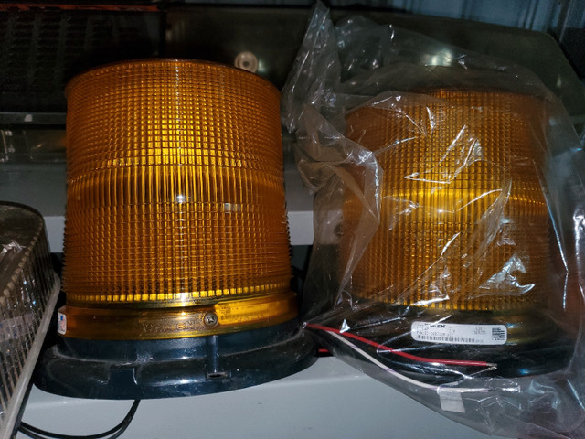 Whelen led strobe amber plow beacons in Other Parts & Accessories in Sudbury