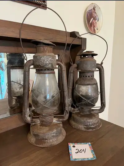 Antique Beacon Road Work Lamps, View more