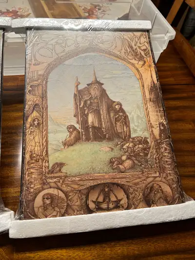 I have two of these Plaque mounted. Still in packaging 13 x 19.5