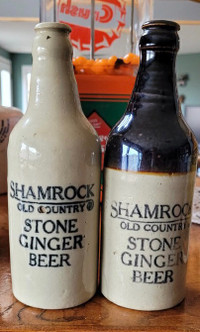 $1500WANTED TO BUY SHAMROCK OLD COUNTRY STONE GINGER BEER BOTTLE