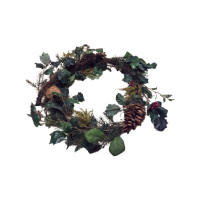 22” Branch, Berry and Pine Cone Wreath