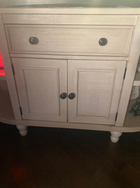 Side service solid wood ivory cream color $450