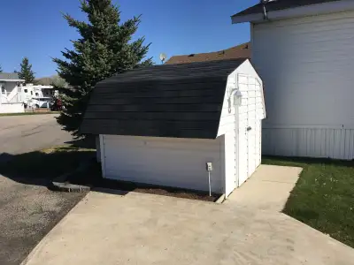 8x8 wooden shed for sale Pick up at Gleniffer Lake Used - Good 1800.00 Text/Call Mark @ 1-403-507-91...