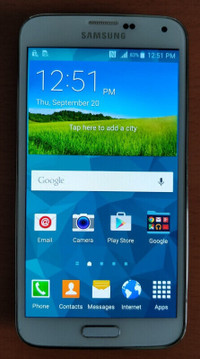 Samsung Galaxy S5, UNLOCKED, New Battery