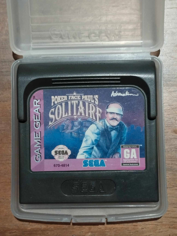 Poker Face Paul's Solitaire for the Sega Game Gear console in Other in Mississauga / Peel Region - Image 3