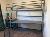 Twin Youth Bunk Bed with Desk