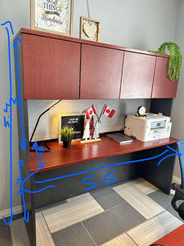 Office furniture Desk Hutuch in Desks in Edmonton - Image 4