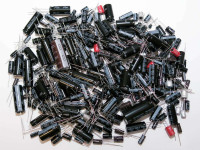 Lot of 292 electrolytic capacitors