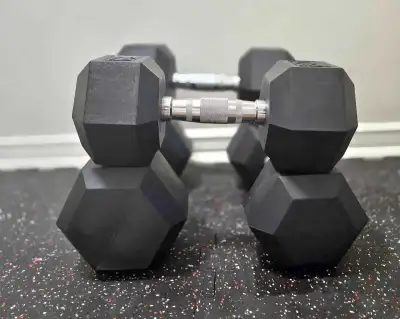 95lb Rubber Hex Dumbbell - Sold individually - Brand new!, View more
