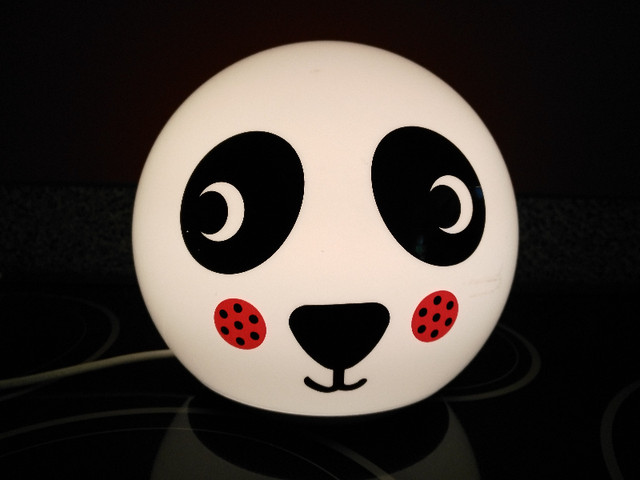 IKEA Rare Angama Bedside Table Lamp Night Light Panda Face Nurse in Indoor Lighting & Fans in Sunshine Coast