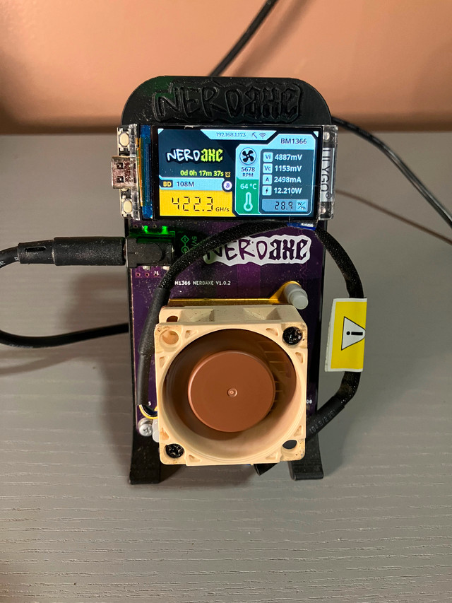 Bitcoin solo miner NerdQaxe in General Electronics in City of Toronto
