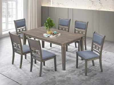 Brand New 7 Piece Wooden Dining Table available for sale, View more