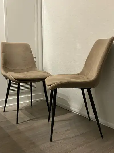 Structube beige dining chair pair, View more