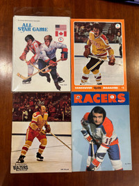 Vintage WHA hockey programs 1973-1978 Part 1