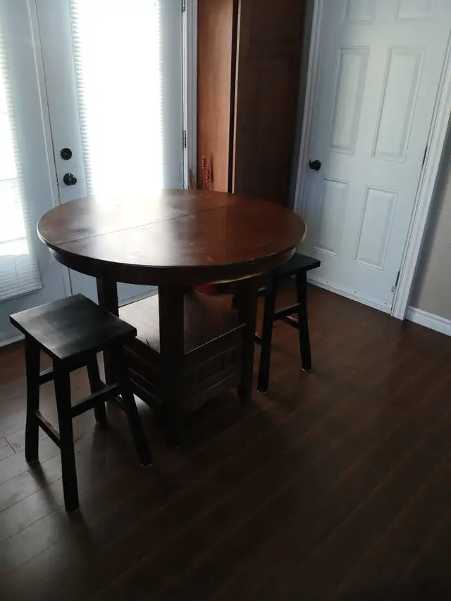 Pub style table and 2 chairs in Dining Tables & Sets in Charlottetown - Image 4
