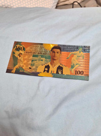 Christiano Ronaldo 24KT Gold Foil Collecticble Bills $10 each