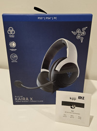 Razer Kaira X Wired Gaming Headset - Black/White (Near new)