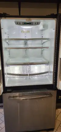 Stainless GE Fridge with French Doors for Sale in Toronto King W
