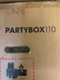 JBL PARTYBOX 110 PORTABLE 160W WIRELESS SPEAKER - OPEN BOX
