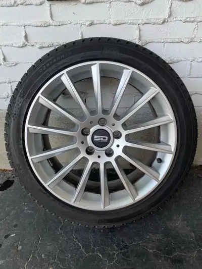 Great deal on a set of 4 winter tires on alloy rims (225/45R18)! Asking $999 OBO. Fits second gen Me...