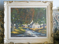 FERNAND AUGER  OIL ON BOARD PAINTING