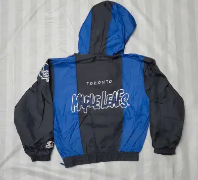 B 8C Here we have a pre owned vintageToronto maple leafs Starter pullover. In Youth size small . sti...