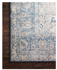 18" x 18" SAMPLE Loloi Layla Blue Tangerine Area Rug