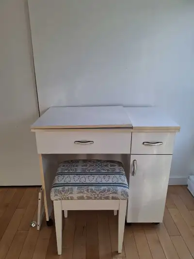 meuble machine à coudre avec banc, View more