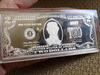 6 Oz Fine Silver .Coin 999 Art Collectible Bar Coin