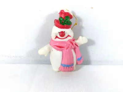 Vintage Frosty the Snowman Hanging Christmas Ornaments, View more