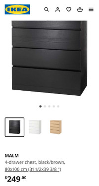 Ikea Malm 4-drawer dresser