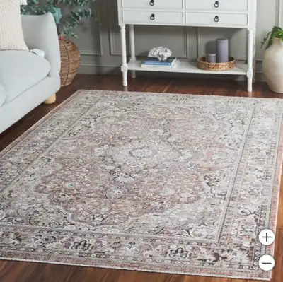 NEW Large Red Brown Ivory Traditional Area Rug -8’x10’, View more