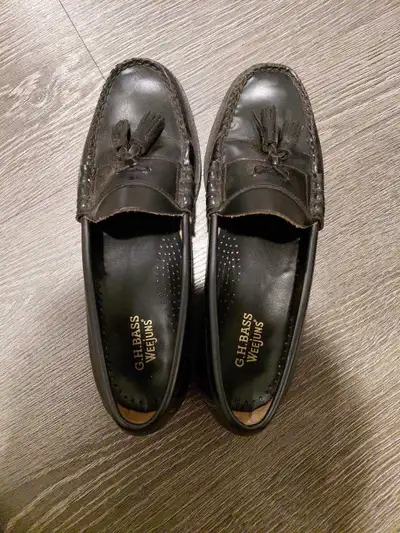 G.H. Bass Weejuns Black Leather Tassel Loafers – Men's, View more