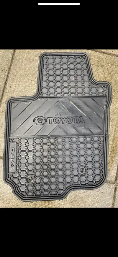 Set of 4 original 2012 Toyota RAV4 winter rubber floor mats in excellent shape, also suitable for ot...