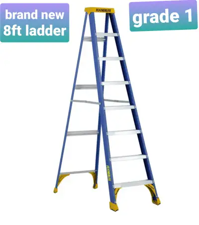 Brand new Grade 1 step ladder 8ft ladder, View more