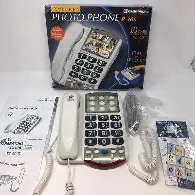 Ameriphone Amplified Photo Phone P-300 10 Times Amplification, View more