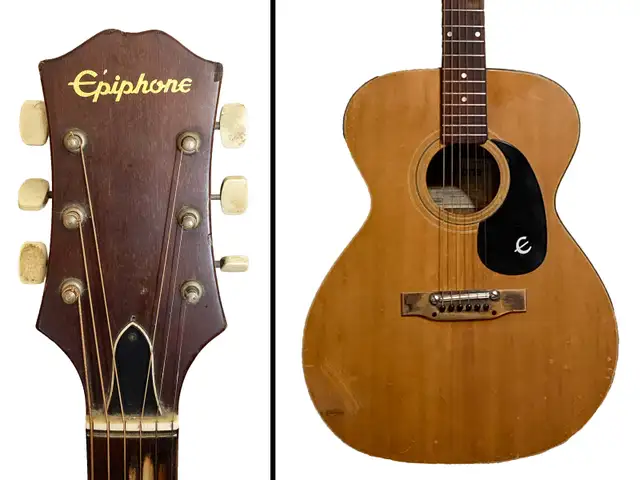 Epiphone Acoustic Guitar, Stand, Case & Accessories in Guitars in Mississauga / Peel Region - Image 3